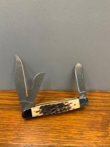 Case XX USA 2007 Damascus Burnt Amber Stockman