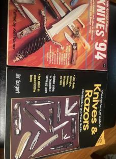 SELLING ALL MY KNIFE BOOKS <WARNER KNIVES 94>