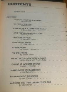 SELLING ALL MY KNIFE BOOKS <WARNER KNIVES 94>