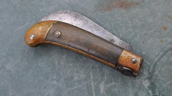 Italian Hawk As1900 5" Closed Horn Handles Brass Hardware Pick Lock Maker Touch Mark 'GD'