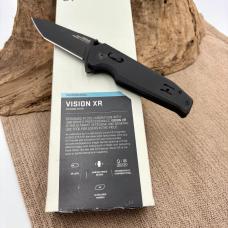 SOG Vision XR Folding Knife 3.38" CTS-XHP Steel Tanto Blade Black G10 Handle