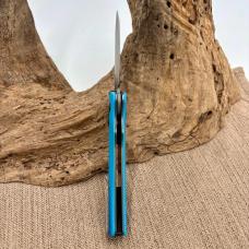SOG Flash MK3 AT-XR Lock Cyan Blue Folder Cryo D2 Steel Drop Point Pocket Knife