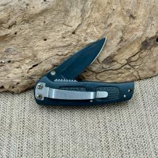 Frost Cutlery "Delta Ranger" Black Folding Pocket Knife Combo Blade (244)