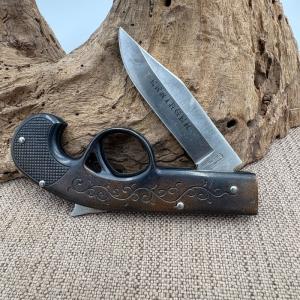 PARKER CUTLERY Vintage Single Blade Derringer Gun Style Folding Lock Knife (245)