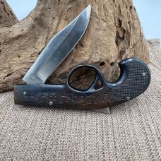 PARKER CUTLERY Vintage Single Blade Derringer Gun Style Folding Lock Knife (245)