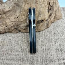 Fire Fighter Black Combo Folding Pocket Knife - "Service Thru Courage"  (247)