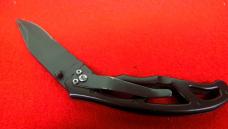 GERBER PARAFRAME KNIFE UNUSED PART SERRATED LINER LOCK POCKET CLIP BLACK