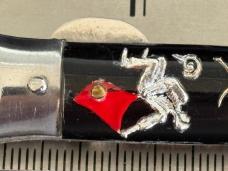 Vintage Valor Miniature Bullfighter Fishtail Manual Folding Stiletto Knife, Japan