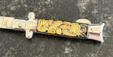 Vintage Valor Miniature Bullfighter Fishtail Manual Folding Stiletto Knife, Japan