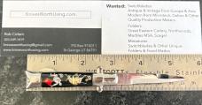Vintage Valor Miniature Bullfighter Fishtail Manual Folding Stiletto Knife, Japan