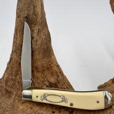 Schrade USA Vintage Scrimshaw SC503 Catfish Themed Folding Pocket Knife (242)