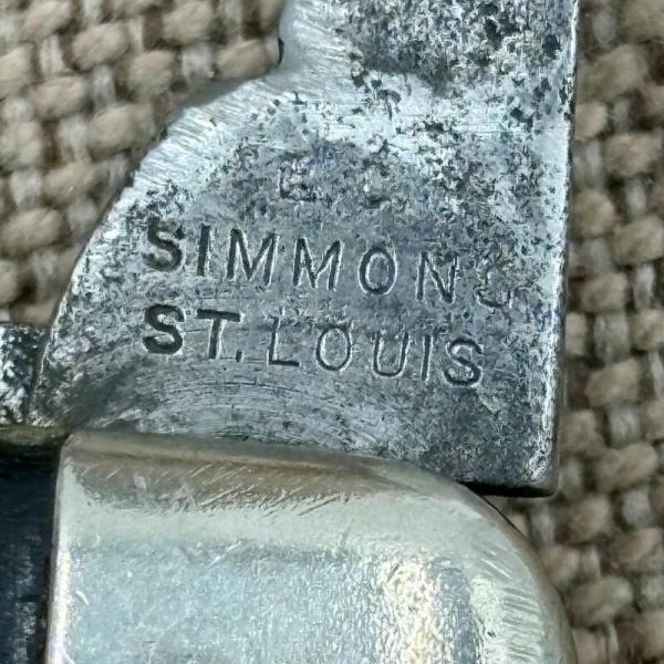 E.C. SIMMONS VINTAGE KEEN KUTTER 2 BLADE EASY OPEN POCKET KNIFE USA RARE  (243)