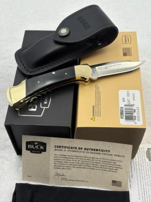 Buck 2022 Limited Edition Legacy 1 of 1000 112 Ranger Folding Lock Back New In Box Made In USA