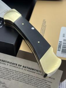 Buck 2022 Limited Edition Legacy 1 of 1000 112 Ranger Folding Lock Back New In Box Made In USA