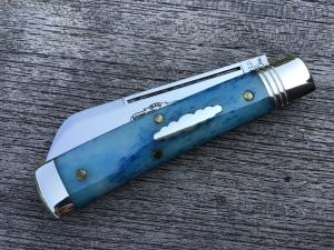 Great Eastern Cutlery Northfield 493121 Freedom Blue Camel Bone