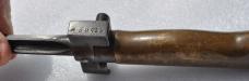 French Lebel 'Rosie' Epee Bayonet Mod. 1886 Cruciform Sm. Steel End Cap Brass handle Private Maker