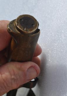 French Lebel 'Rosie' Epee Bayonet Mod. 1886 Cruciform Sm. Steel End Cap Brass handle Private Maker