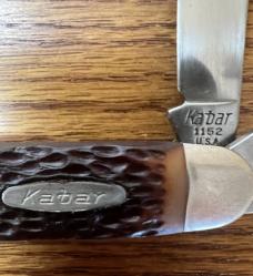 VINTAGE Kabar 1152 USA CAMP KNIFE - 3 5/8" CLOSED 