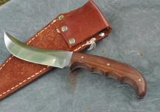 Kurt Gutmann Co. Othello Germany Fixed Blade 9 1/2" OAL Wood With Finger Grooves  Thumb Ramp
