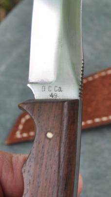Kurt Gutmann Co. Othello Germany Fixed Blade 9 1/2" OAL Wood With Finger Grooves  Thumb Ramp