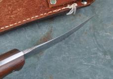 Kurt Gutmann Co. Othello Germany Fixed Blade 9 1/2" OAL Wood With Finger Grooves  Thumb Ramp