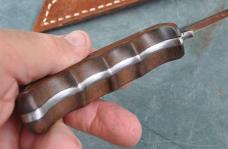 Kurt Gutmann Co. Othello Germany Fixed Blade 9 1/2" OAL Wood With Finger Grooves  Thumb Ramp