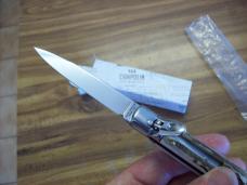 A.G.A. Campolin 8" Lever Maniago, Italy GO-55020-C Gen. Stag/Antler UNUSED W/Box