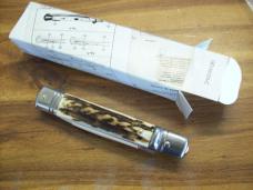 A.G.A. Campolin 8" Lever Maniago, Italy GO-55020-C Gen. Stag/Antler UNUSED W/Box