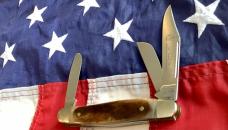 Colonel Coon Stockman Knife w/ Nice Smooth Bone Handles -NOS