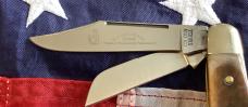 Colonel Coon Stockman Knife w/ Nice Smooth Bone Handles -NOS