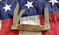 Colonel Coon Stockman Knife w/ Nice Smooth Bone Handles -NOS