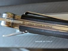 NIB AGA CAMPOLIN 9INCH-23CM ZERO IN BLACK G-10 SCALES W/BOHLER N690 SATIN DAGGER BLADE 