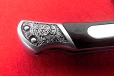 NO STAMP SUPER FANCY BOLSTERS 3-1/2" STAINLESS STEEL BLADE KNIFE FROM STORAGE MINT UNUSED