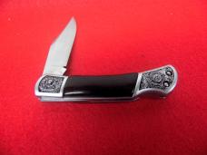 NO STAMP SUPER FANCY BOLSTERS 3-1/2" STAINLESS STEEL BLADE KNIFE FROM STORAGE MINT UNUSED