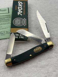 Schrade Vintage 3 Blade Stockman Custom Edition Skoal Knife New In Box Made In USA