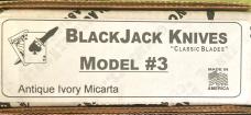 Blackjack Classic Blades Model 3 Antique Ivory NIB