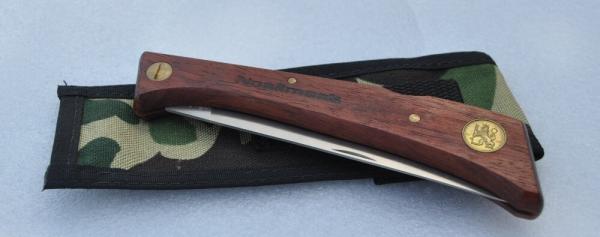 Normark 1970's Folding Filet/Camp Knife Factory Mint Hardwood Handles Top Lock EKA Made Swedenk 