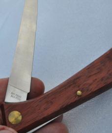 Normark 1970's Folding Filet/Camp Knife Factory Mint Hardwood Handles Top Lock EKA Made Swedenk 