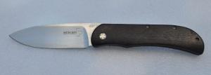 Boker Exskelibur Early Model 45 quot Handle Ti Liners And Lock Bogwood Handles 440c Thumb Ramp