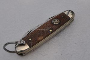 Utster Boy Scout Knife 1950s-60s Light Use Delrin Handles Full Blades With Snap Nickel Bolsters