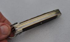 Utster Boy Scout Knife 1950's-60's Light Use Delrin Handles Full Blades With Snap Nickel Bolsters