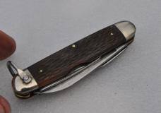Utster Boy Scout Knife 1950's-60's Light Use Delrin Handles Full Blades With Snap Nickel Bolsters