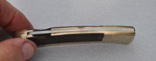 Gerber Portland USA Sportsman II older 4 1/4" Closed Tigerwood and Brass Frame 
