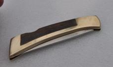 Gerber Portland USA Sportsman II older 4 1/4" Closed Tigerwood and Brass Frame 