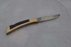 Gerber Portland USA Sportsman II older 4 1/4" Closed Tigerwood and Brass Frame 