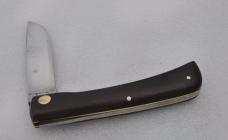 Carl Schlieper Eye Brand Sod Buster 4 3/4" Closed Hardwood Scroll Blade Eye Over Germany Tang Used 