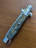 18CM-7 INCH PICKLOCK MADE IN MANIAGO ITALIAN STILETTO IN FAT BRAZILIAN HORN 