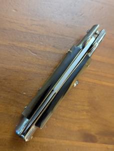 18CM-7 INCH PICKLOCK MADE IN MANIAGO ITALIAN STILETTO IN FAT BRAZILIAN HORN 