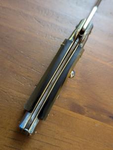18CM-7 INCH PICKLOCK MADE IN MANIAGO ITALIAN STILETTO IN FAT BRAZILIAN HORN 