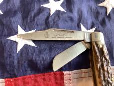 Colonel Coon Premium Stockman Knife w/ Great Stag Handles -NOS